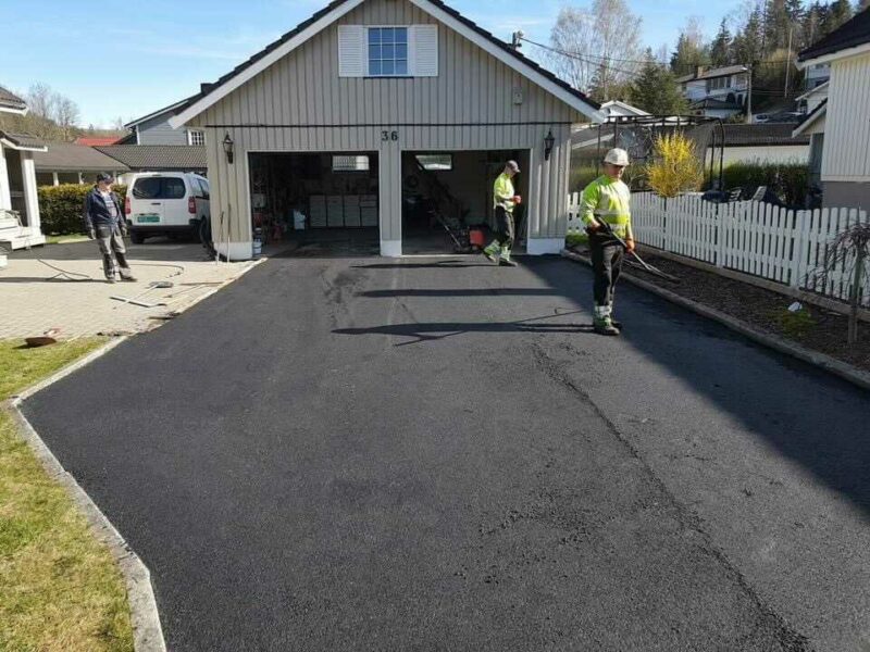 Asfalt med varmekabler